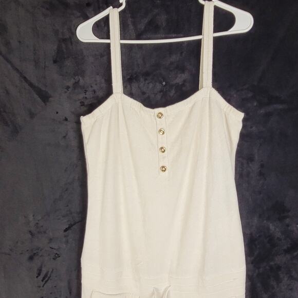 Juicy Couture ivory terry cloth jumpsuit Size XL Y2K Comfycore Leisurewear - Picture 4 of 10